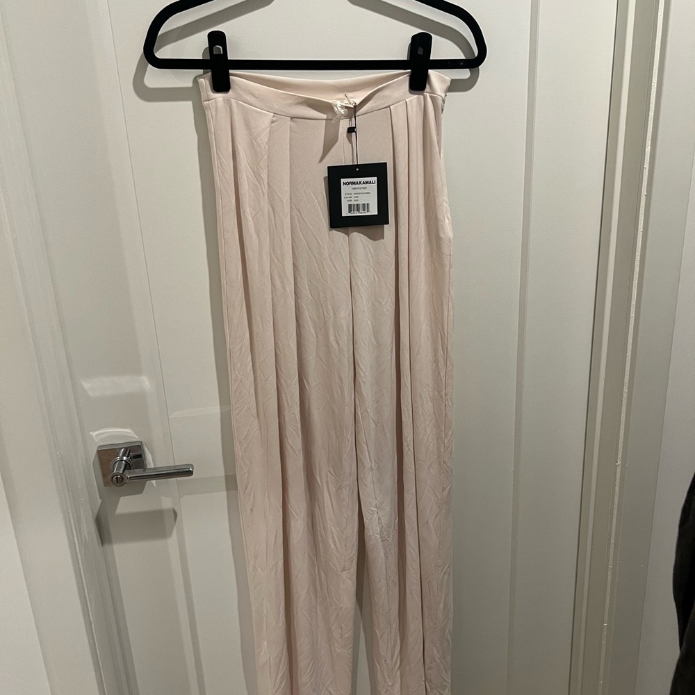 Norma Kamali Stretchy Cream Pants